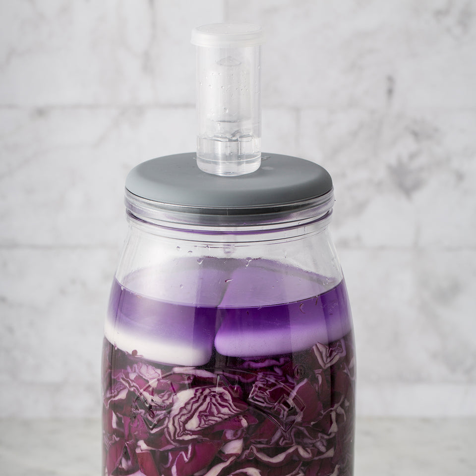 Fermentier-Set groß, Einmachglas mit Silikonventil, 3 Liter 2