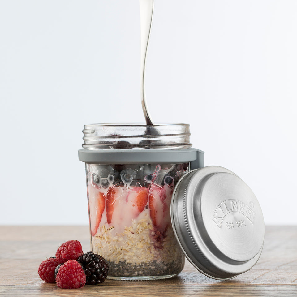 Frühstücksglas mit Löffel, 350 ml 5