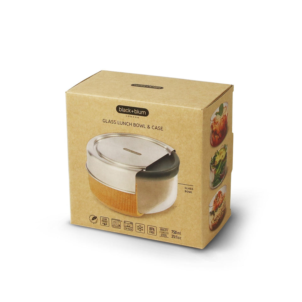Lunchschale aus Glas, Schiefer, 750 ml