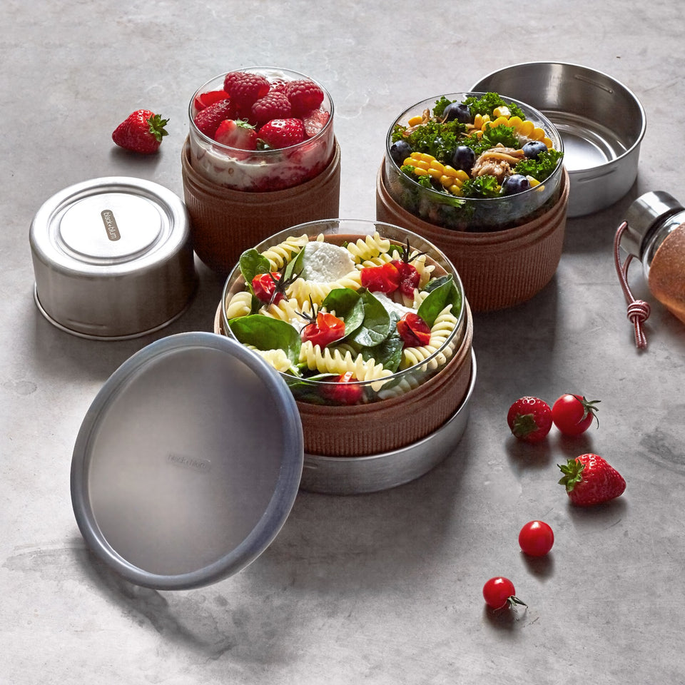 Lunchschale aus Glas, Schiefer, 750 ml