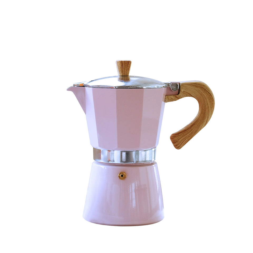 Venezia - Espressokocher, rosa, 6 Tassen